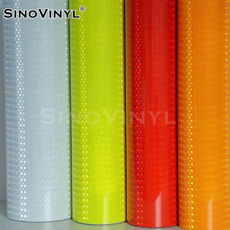 Xinlang transparente de celosía de cristal película reflectante panal ranura de hendidura reflectante luminoso signo de advertencia adhesivo instantáneo