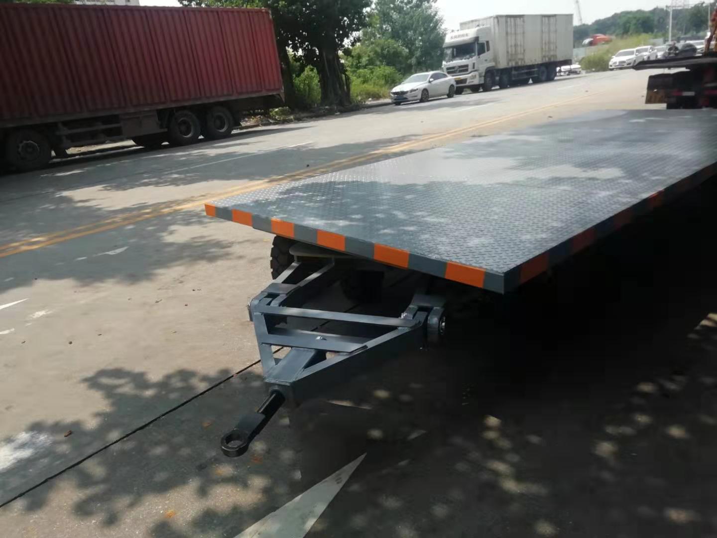 10T 无动力平板拖车