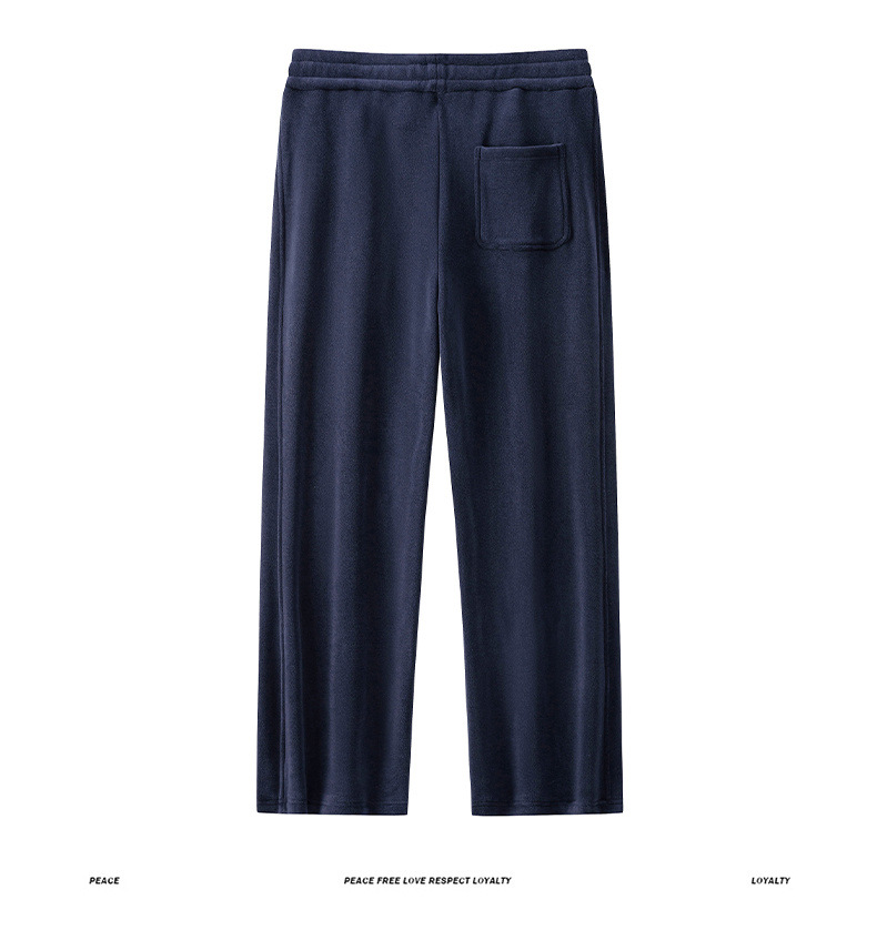 Heren winterjoggingbroek met fleecevoering - 360 g dubbelzijdige Sherpa thermische loungebroek, relaxte pasvorm en rechte pijpen (maten M-4XL)_voghion.com