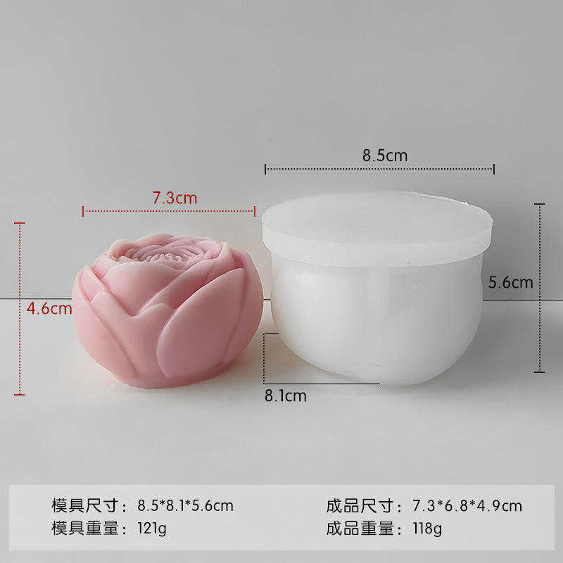 ✅ さまざまな花のシリコンモールド diy チョコレートフォンダンローズフラワー接着剤アロマセラピー石膏キャンドルモールド|undefined