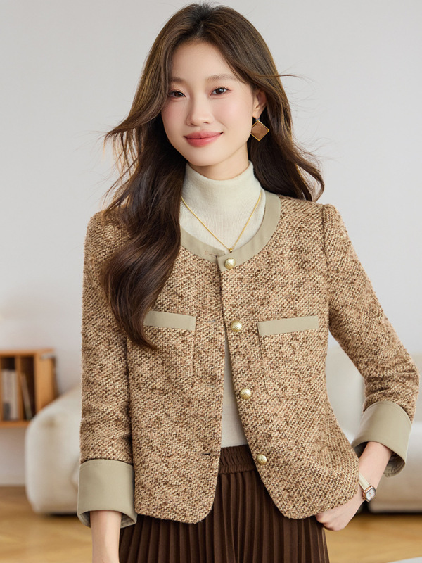 小个子洋气小香风外套2025新款西装女士英伦风复古法式春秋高级感|undefined