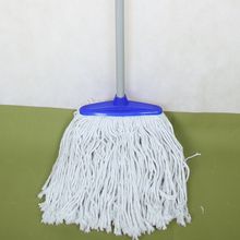 加长不锈钢家用纯白棉纱拖把宽头方形吸水棉条墩布老式传统地拖