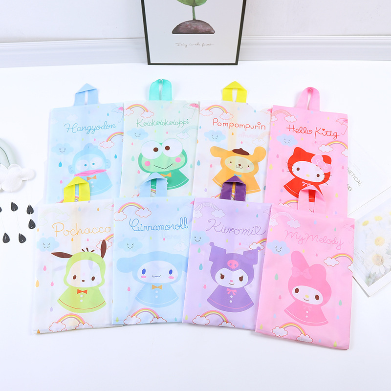 New Cute Cartoon Raincoat Doll Series Double-sided Printed Shoes Towel Clothes Travel Storage Bag Shoe Bag