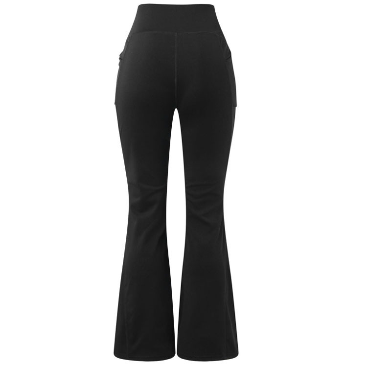 Black Color Basic Sport Style Solid Color Twilled Satin Active Bottoms Leggings
