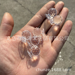 Acrylic Transparent Diamond Crystal Small Handle Plexiglass Handle Storage Box Handle