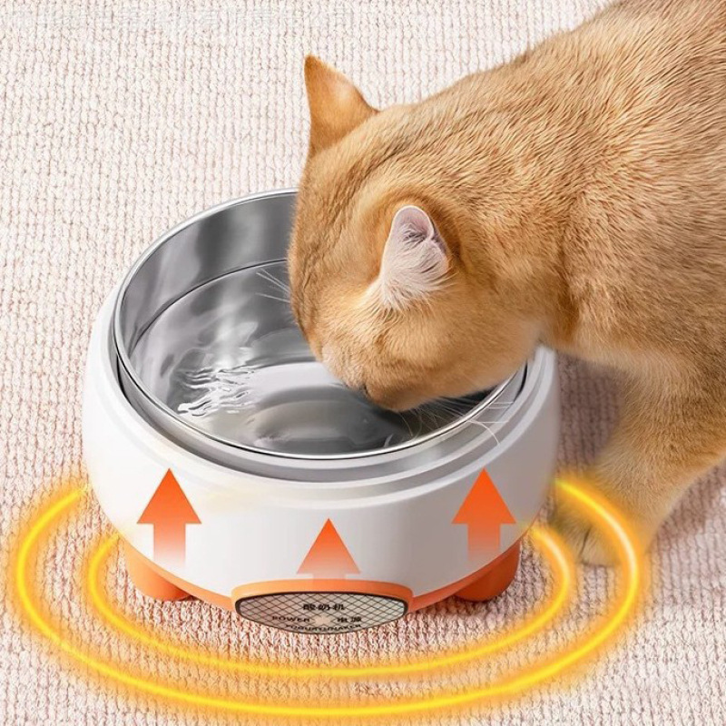 Gato y perro bebida de agua máquina de yogur de temperatura constante calentamiento de invierno tazón cerámico aislamiento de agua de alimentación bebida de agua de mascotas