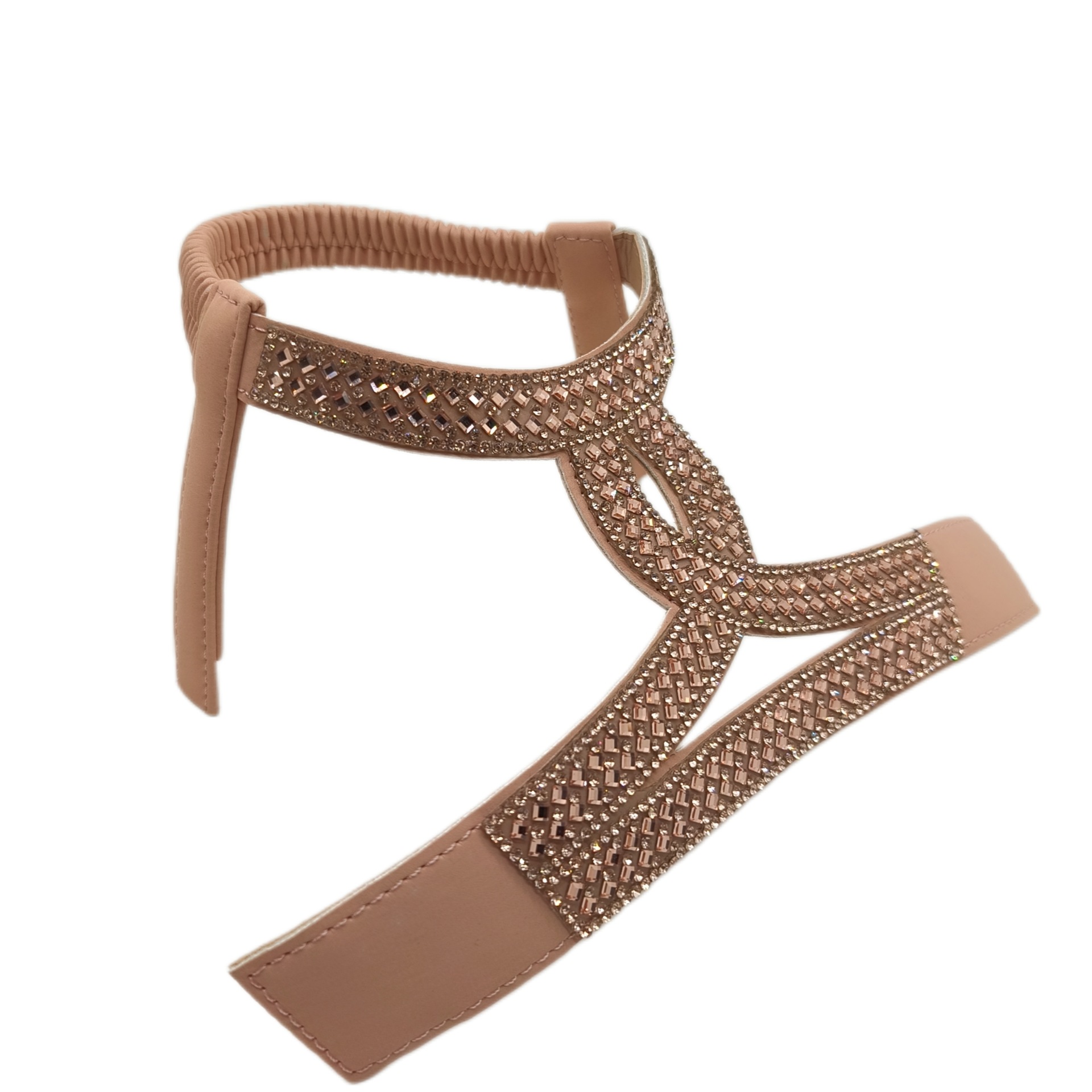 Fábrica directa de taladro caliente de diamante cruzado con sandalias superior semiacabado zapatos de tacones altos de estilo europeo y americano zapatos diy