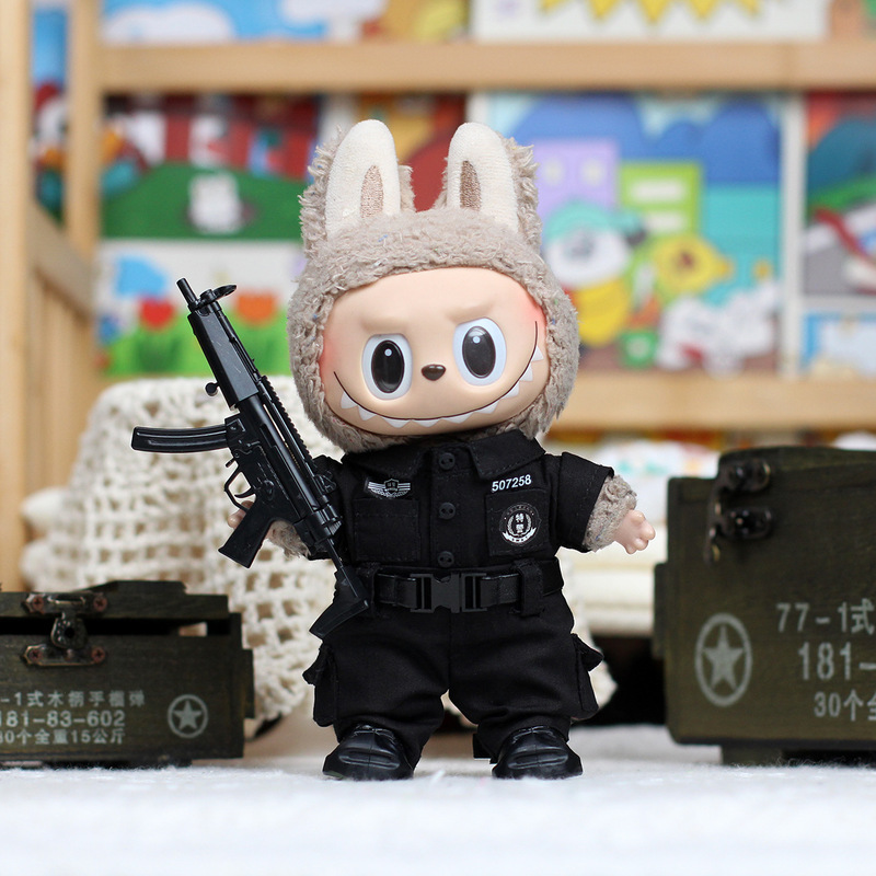 仅衣服】一/三代拉布布娃衣 搪胶公仔玩偶衣服绝地战警心动马卡龙|undefined