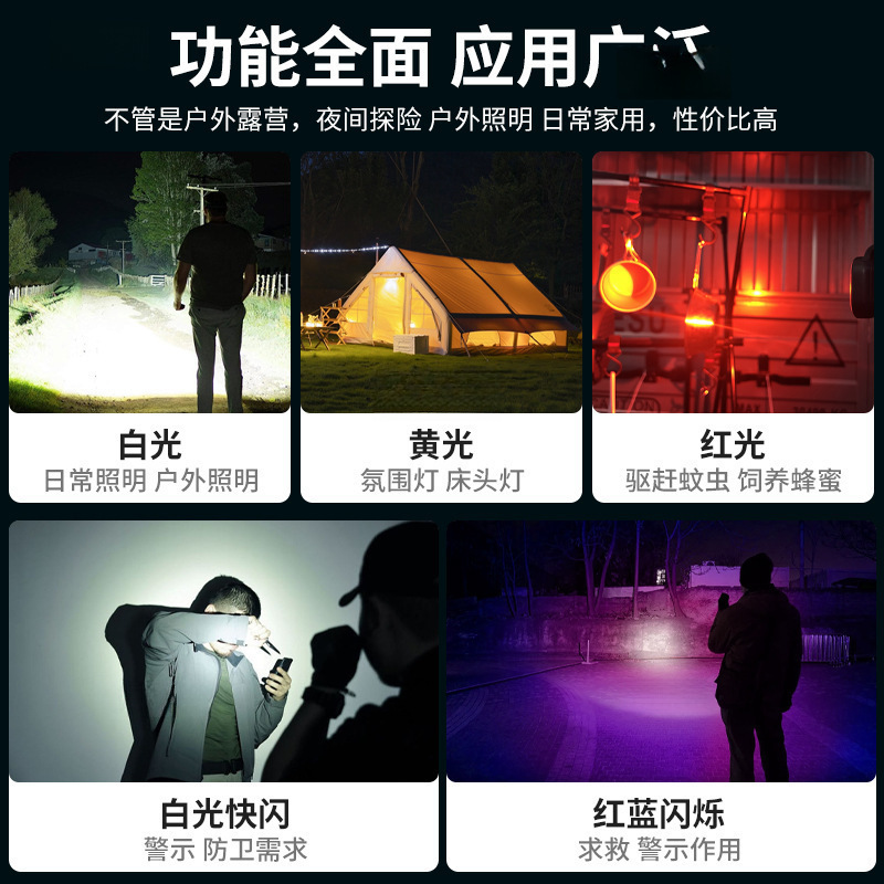初容磁吸头灯随身便携照明灯强光超亮工作灯户外钓鱼感应手电筒|undefined