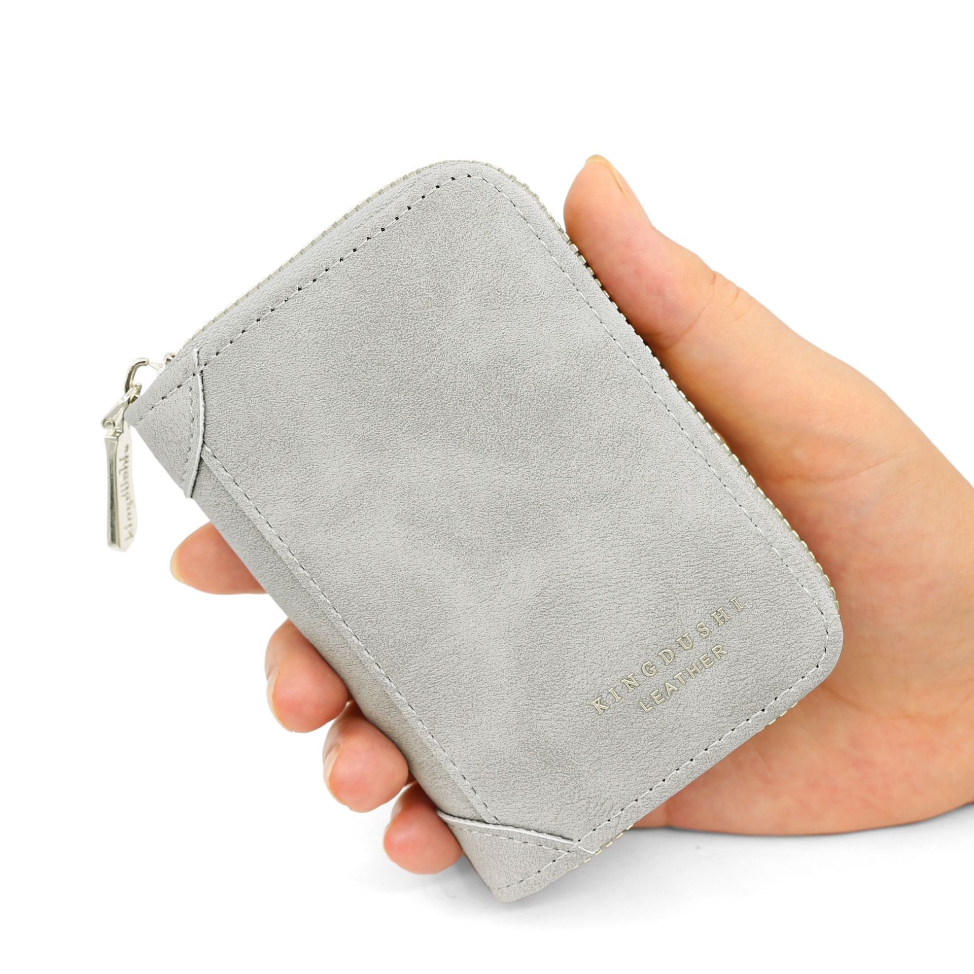 Nuevo tarjetero exquisito PU textura esmerilada bolsa de tarjetero de múltiples tarjetas de gran capacidad bolsa de órgano monedero bolsa de tarjetero al por mayor