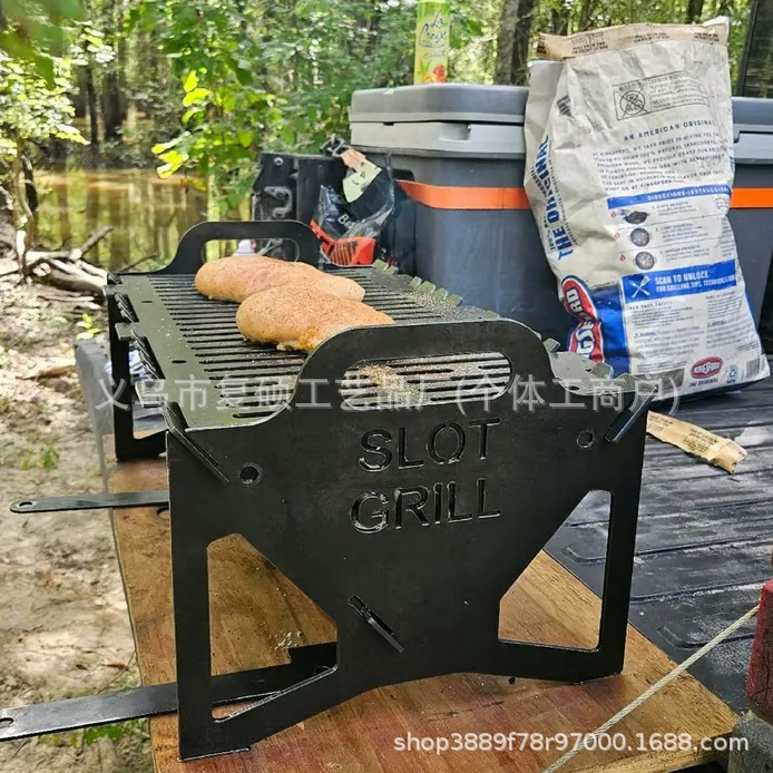 Складной портативный гриль для барбекю Cross-border new product Slot Grill