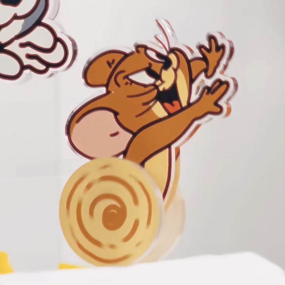 Gato y ratón Tom persigue a Jerry, toallero de baño creativo, decoración de almacenamiento de toallas de baño de alto valor