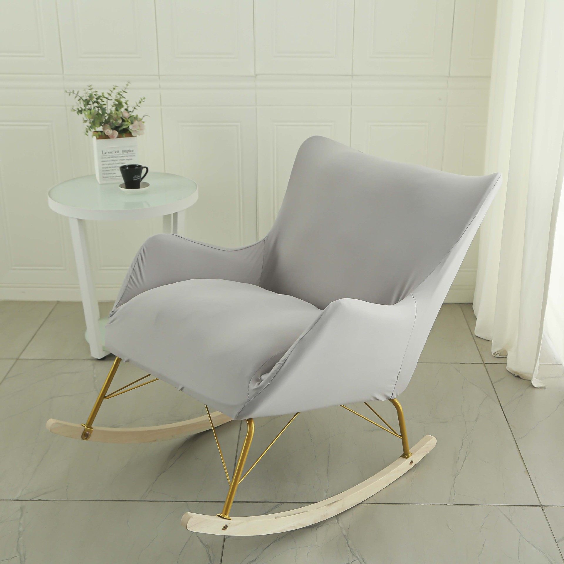 Lazy Rocking Chair Cover Elastic All-inclusive Sofa Cover Fabric Sofa Anti-slip Cover Full Cover Sofa Cushion Lips Sofa Cover