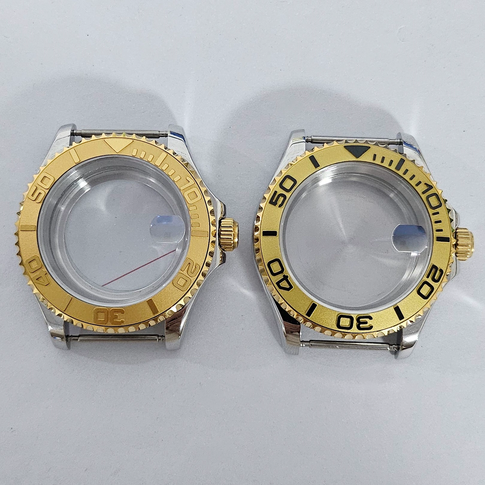 Аксессуары для часов 40 мм из нержавеющей стали с плотным дном и прозрачным дном корпуса корпуса яхты синее стекло для машины NH35/36