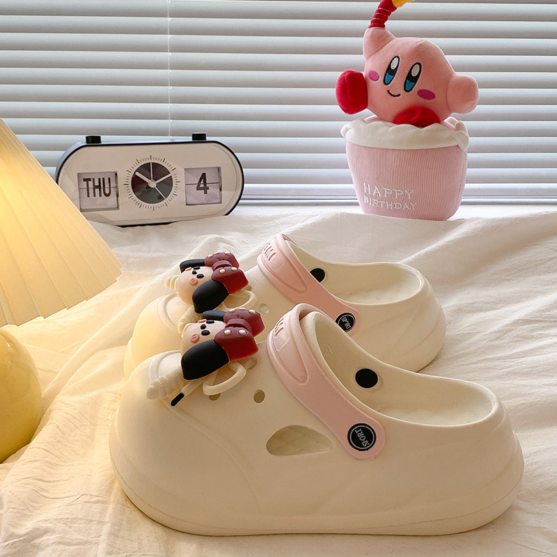 흰색과 분홍색·나비개 한 쌍