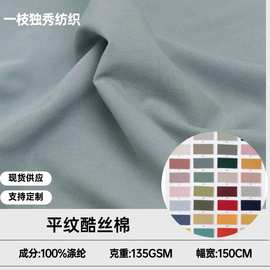 现货供应 仿棉弹力80S平纹酷丝棉T400棉服夹克风衣羽绒服裤子面料