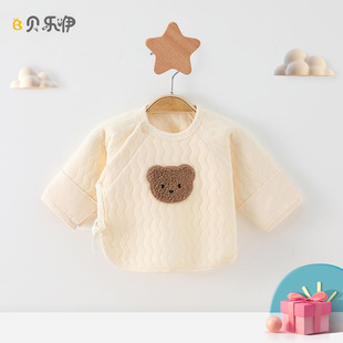 A Seamless Half 302 Baby Backless Thermal Underwear Newborn Top Spring and Autumn Y2 Thermal Clothing Infant Single