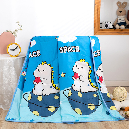 Micro-Entrepreneur New Washable Cotton Children's Quilt Children's Summer Cooling Quilt Baby Small Blanket Kindergarten Nap Blanket Children's Air Conditioning Quilt