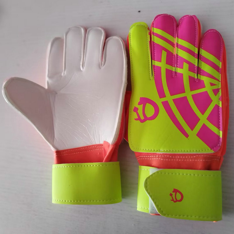 Guantes de portero de fútbol para niños y adultos, estudiantes de primaria, con protección para los dedos, guantes de portero de látex antideslizantes para entrenamiento para niños.
