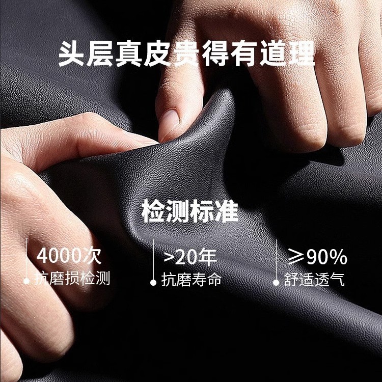 小象美式复古真皮床储物双人床实木头层牛皮软包床奶油中古风婚床|undefined