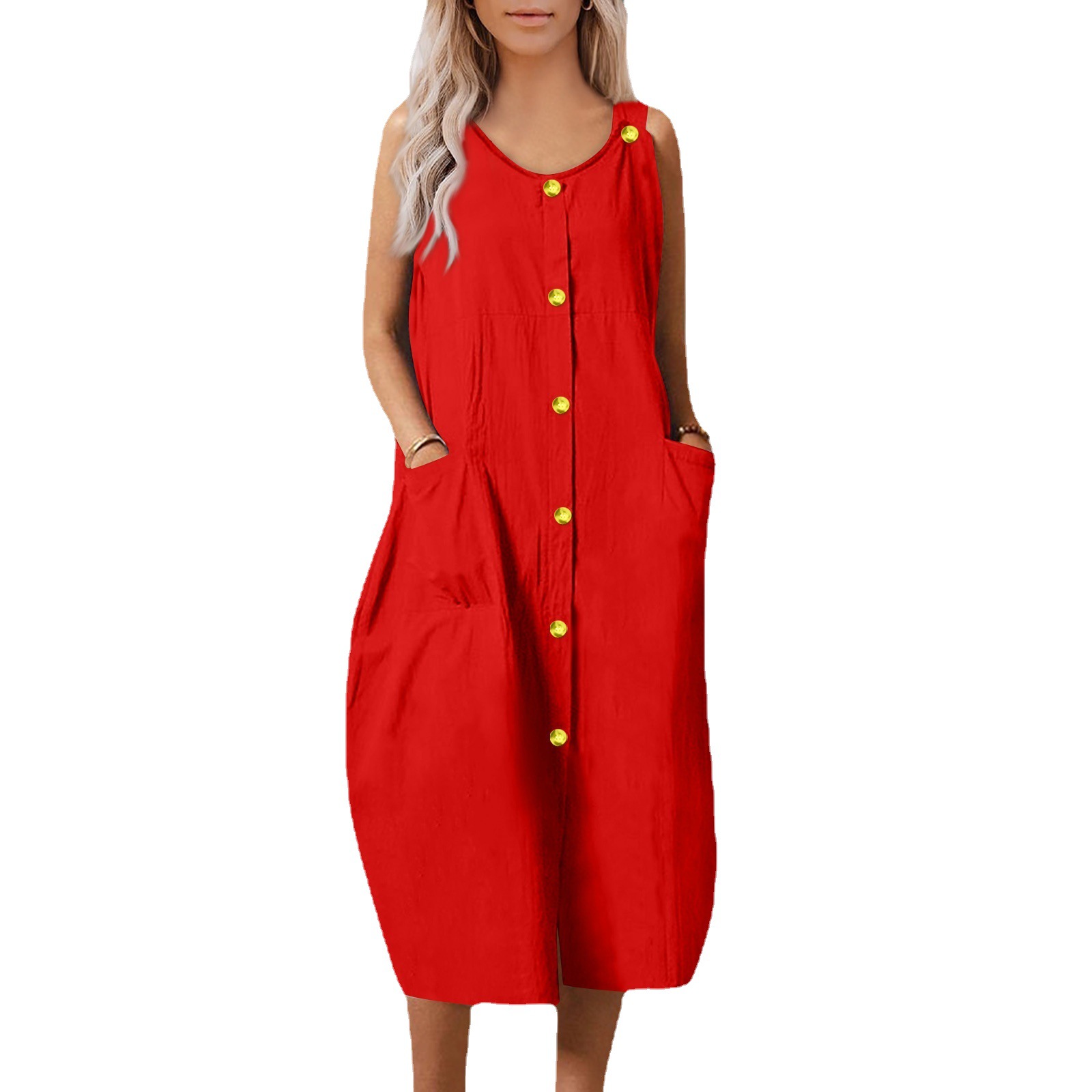 2023 European And American Independent Site Summer Women's Clothing Solid Color Loose Comfortable Casual Cardigan_voghion.com