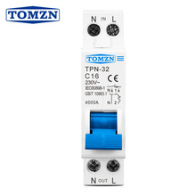 TOMZN TPN-32小型断路器1P+N 6A 10A 16A 20A 25A 32A MCB