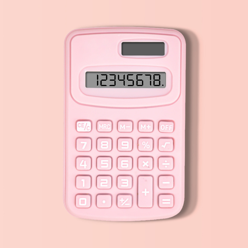 かわいくて見栄えの良いミニ無地電卓 k888 ポータブル会計オフィスコンピュータ|undefined