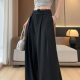 High-grade Lace Lace Black Suit Pants Women's Spring High Waist Slimming Slimming Narrow Wide Leg Pants Casual Trousers