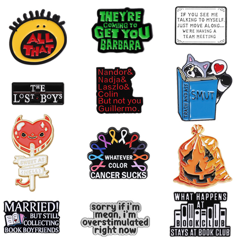 Cartoon creative decorations with letters