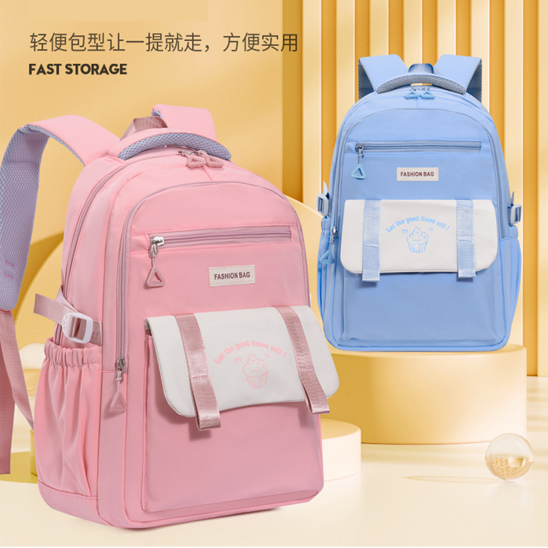 Fábrica al por mayor estudiante de secundaria schoolbag simple moda de gran capacidad impermeable reducción de carga mochila de viaje