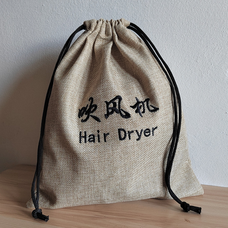 Bolsa de terciopelo bolsa de secador de pelo de hotel bolsa de terciopelo en stock bolsa de cordón bolsa de joyería bolsa de secador de pelo bolsa de almacenamiento bolsa de lino