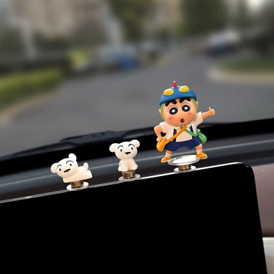 Car ornaments Ornament Car Screen Decoration Car - outing-xiaoxin-2-little-white-dogs
