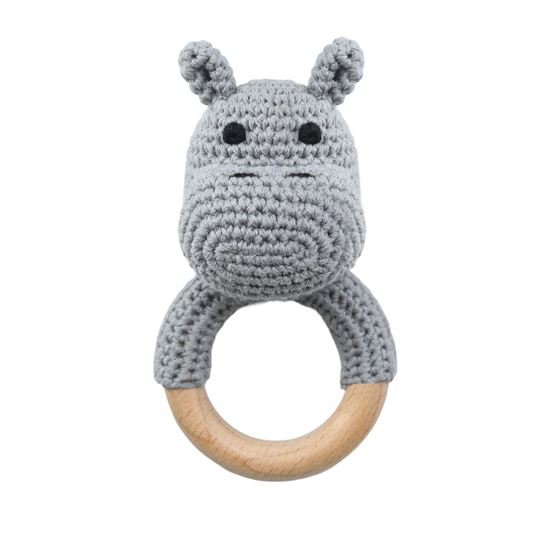 Productos para bebés círculos de haya para bebés, bebés creativos, manos tranquilizadoras, cuentas, ganchillo de animales, campanas