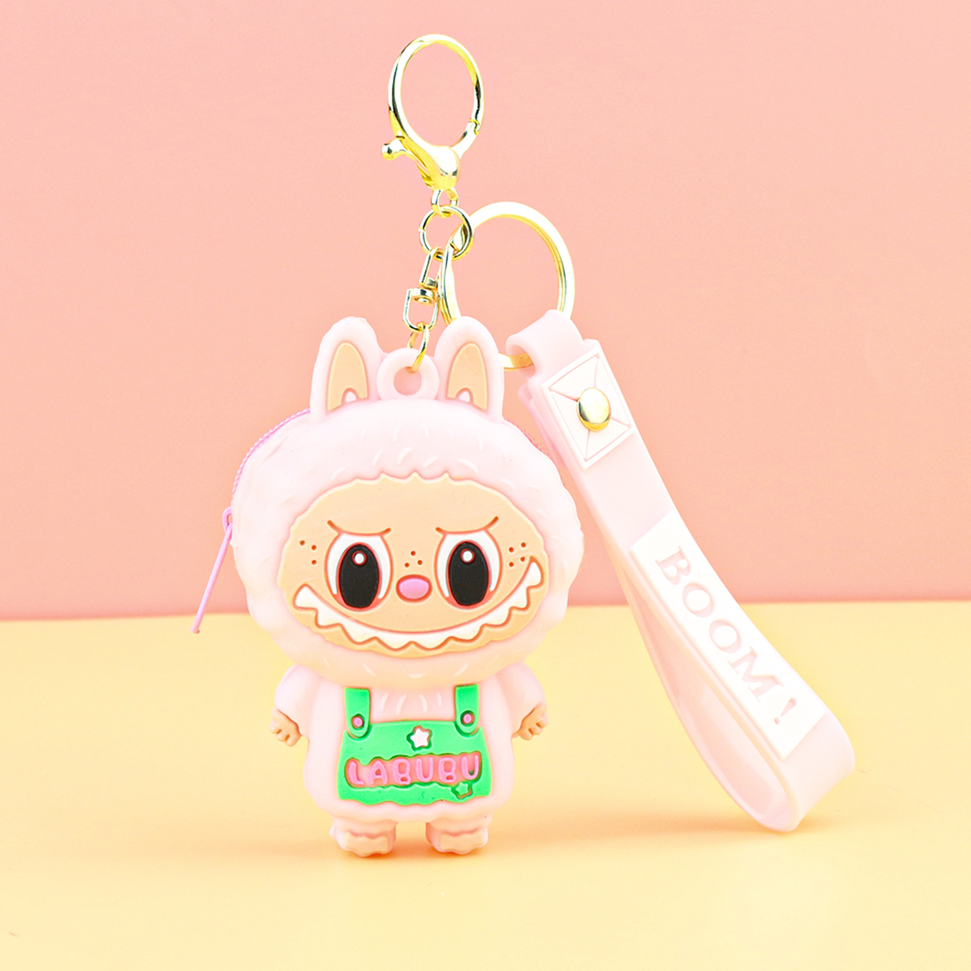 子供用ラブブ小銭入れシリコンプチギフトキーホルダーペンダントカードキャッチャーマシンプチギフトラブブ