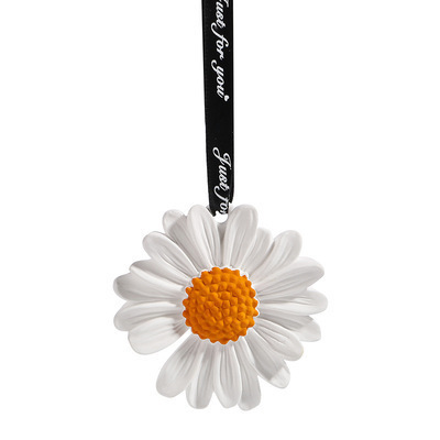 Ins style small daisy flower shape plaster aroma diffuser stone car hanging wardrobe pendant creative gift girl companion