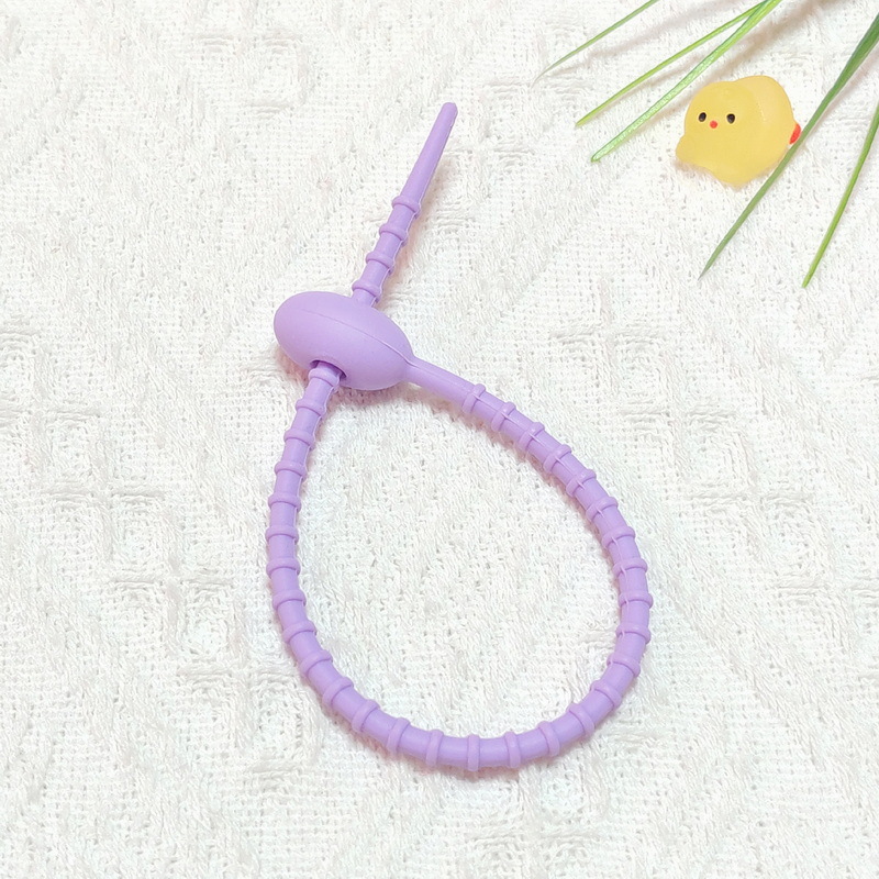 22CM 길이의 실리콘 타이, XQ9046-14 라벤더