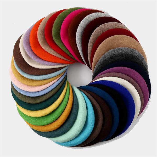 Quality solid color woolen winter universal beret