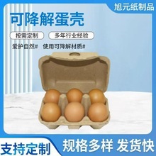 6/8/12枚纸浆鸡蛋盒可降解鸡蛋托超市售卖运输抗压抗震蛋托