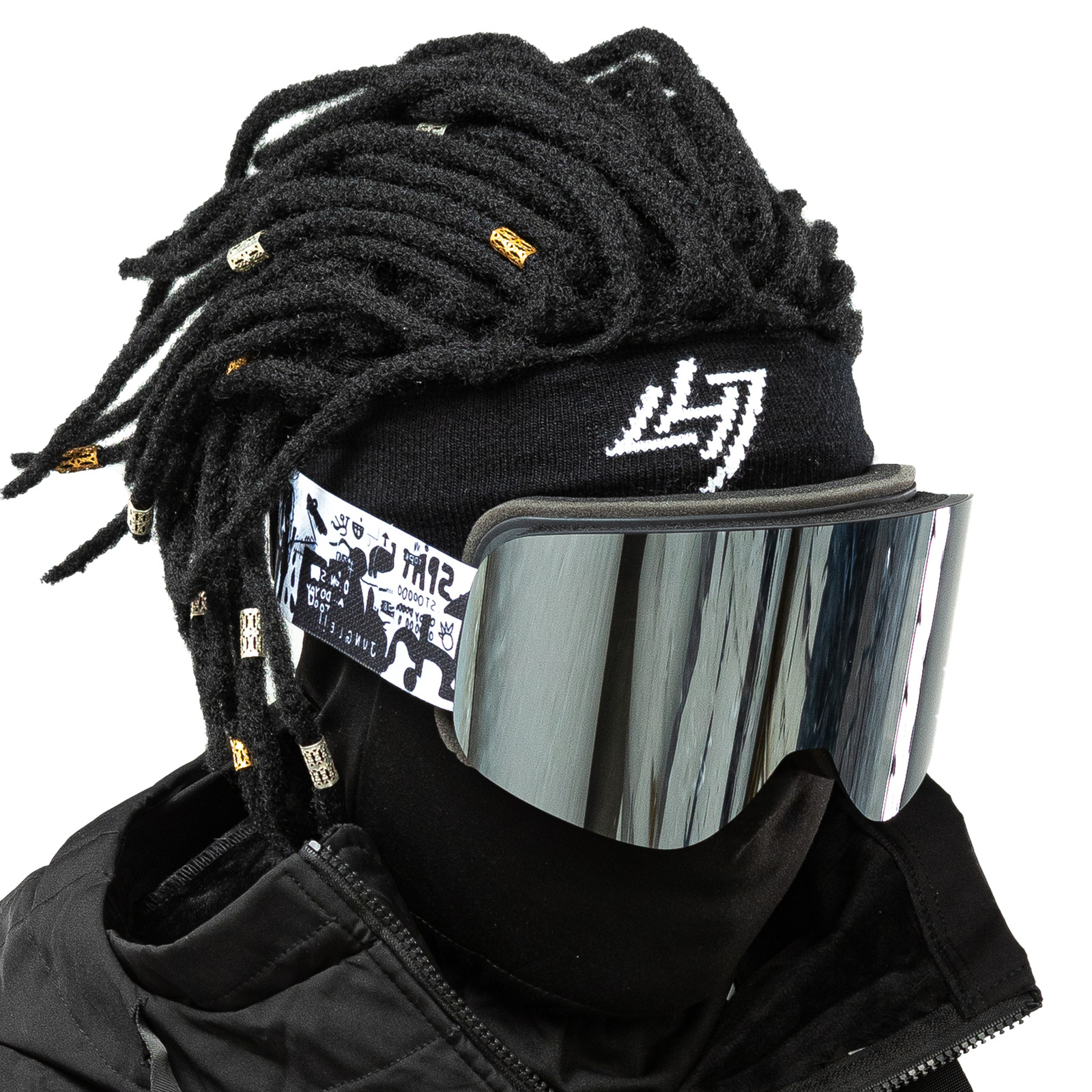 Comprehensive Electroplated True Film Ski Goggles, Double-Layer Anti-Fog, Anti-Snow Blindness Goggles, Snow Goggles with Prescription Lenses/Hx16