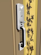 ✅罗普斯金门锁老式按压大门锁不锈钢铝合金大门对开门豪华大把拉