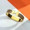 Gold Elephant Gray H Bracelet