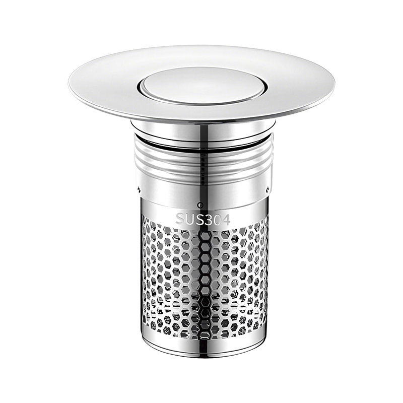 304 acero inoxidable flap drenaje lavabo tapón de fuga tubería de drenaje anti-olor retorno filtro transfronterizo