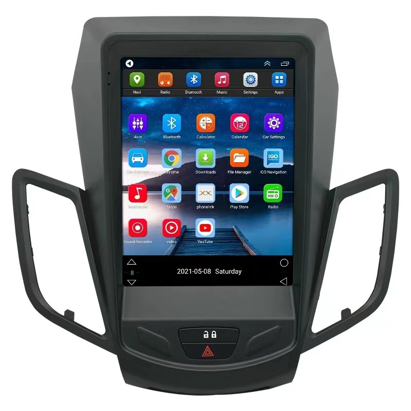 Transfronterizo adecuado para Ford Fiesta fiesta 2009-2017 pantalla vertical navegador Android de pantalla grande de 9,7 pulgadas