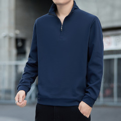 卫衣男士春秋季新款潮流时尚立领长袖上衣青年商务休闲百搭套头衫