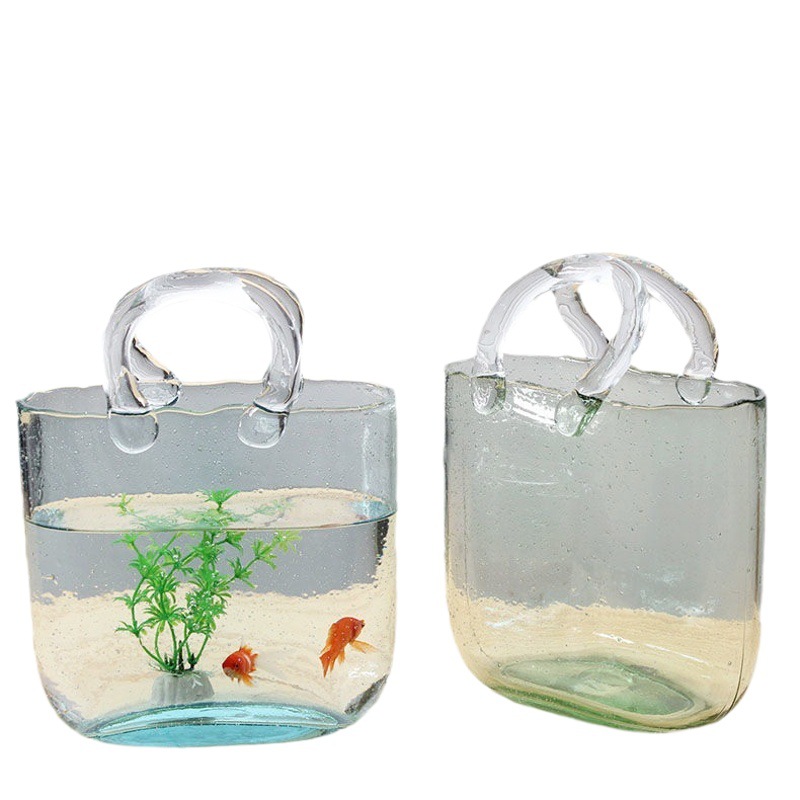 Nordic creativo bolso de la burbuja florero hidropónico florero de cristal decoración de la mesa Simple florero
