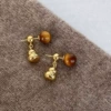 Metal earrings