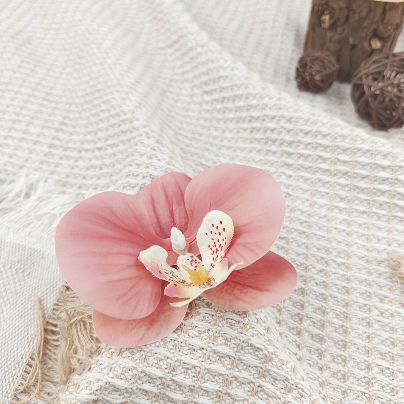 胡蝶蘭の花の頭のかんざしの花のカチューシャの髪飾りの服の靴の装飾の材料の部品のシミュレーションの花の頭の花|undefined