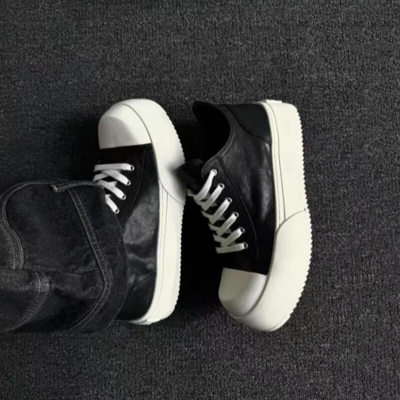 Mickey Derby Shoes for Men, Black Thick-Soled Height-Increasing Casual Sports Sneakers, Same Style as Big Head Little Ghost, Couple's Leather Shoes Mickey Derby Shoes for Men, Black Thick-Soled Height-Increasing Casual Sports Sneakers, Same Style as Big Head Little Ghost, Couple's Leather Shoes