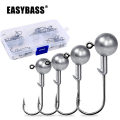 Package Lead Head Jig Lure Fishing Hook with Enhanced Barbs Soft Bait Hook Bottom Fishing Prevention for Pike Perch Cross-border Wholesale