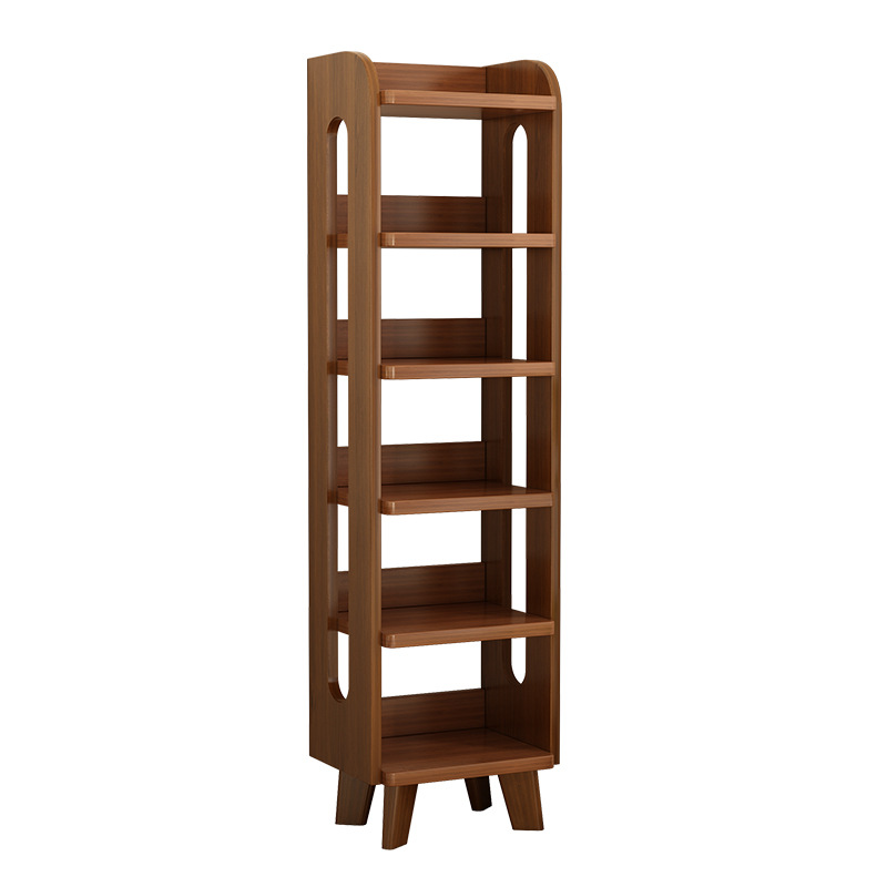 Estantería de madera maciza, estante de piso a techo, estantería simple, sala de estar para el hogar, estante de exhibición multicapa, estante de almacenamiento de espacio en el dormitorio